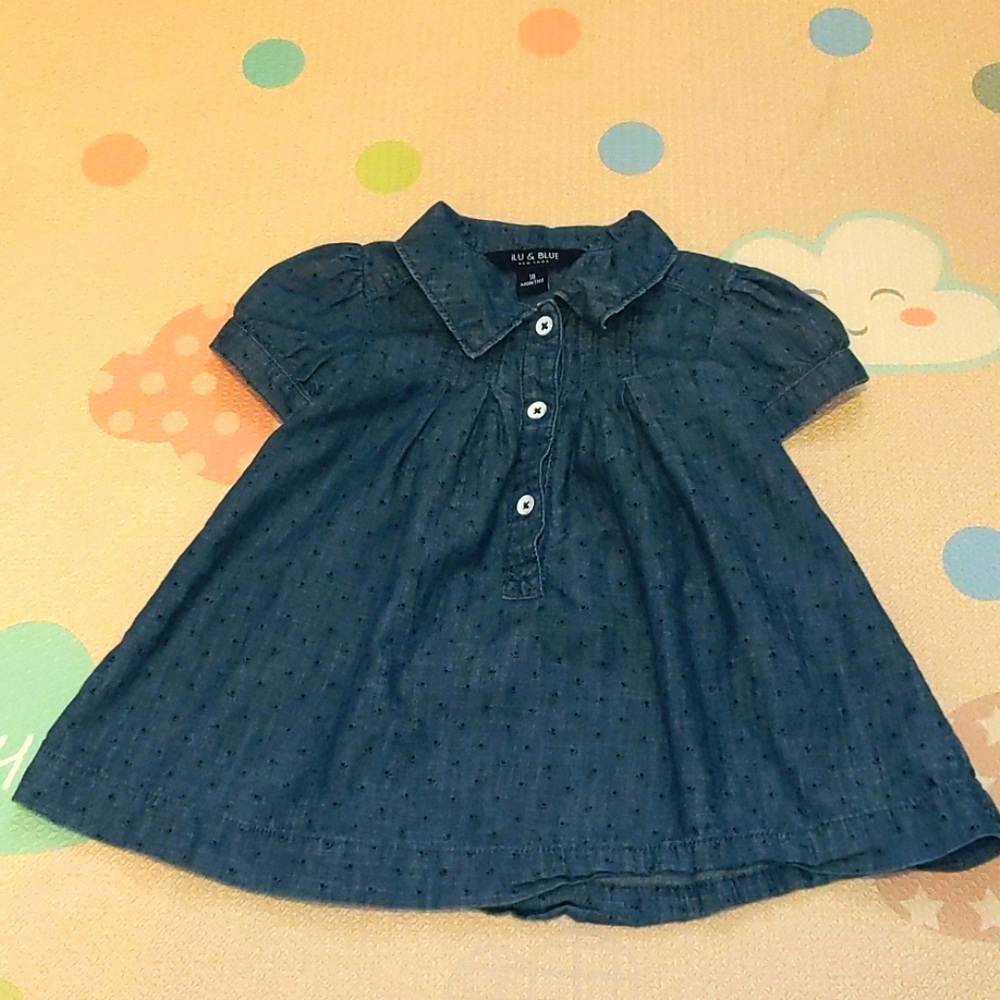 Blu & Blue Toddler Blue Dress Top